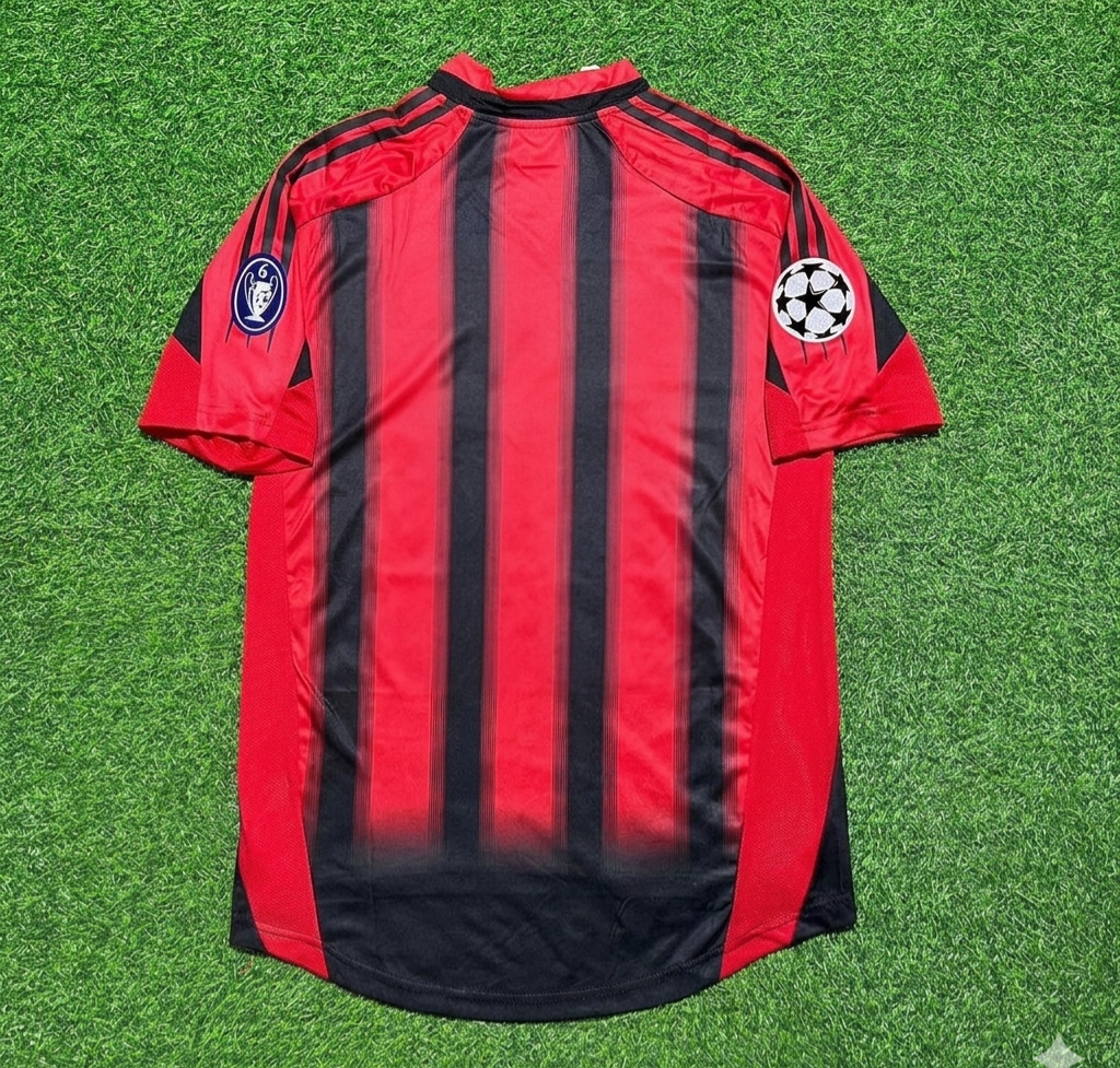 AC Milan 2004 2005 Home Retro Football Jersey Kit