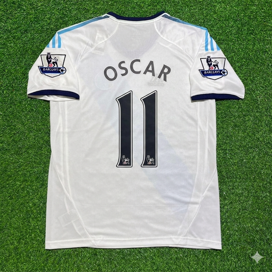 Oscar Chelsea 2012-2013 Retro White Football Jersey Kit