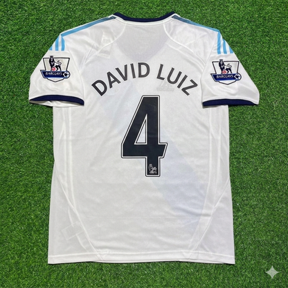 David Luiz Chelsea 2012-2013 Retro White Football Jersey Kit