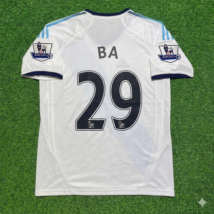 Demba Ba Chelsea 2012-2013 Retro White Football Jersey Kit