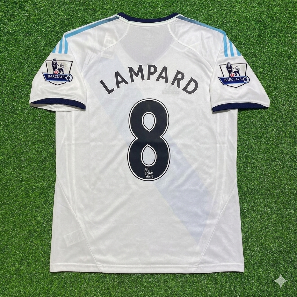 Frank Lampard Chelsea 2012-2013 Retro White Football Jersey Kit