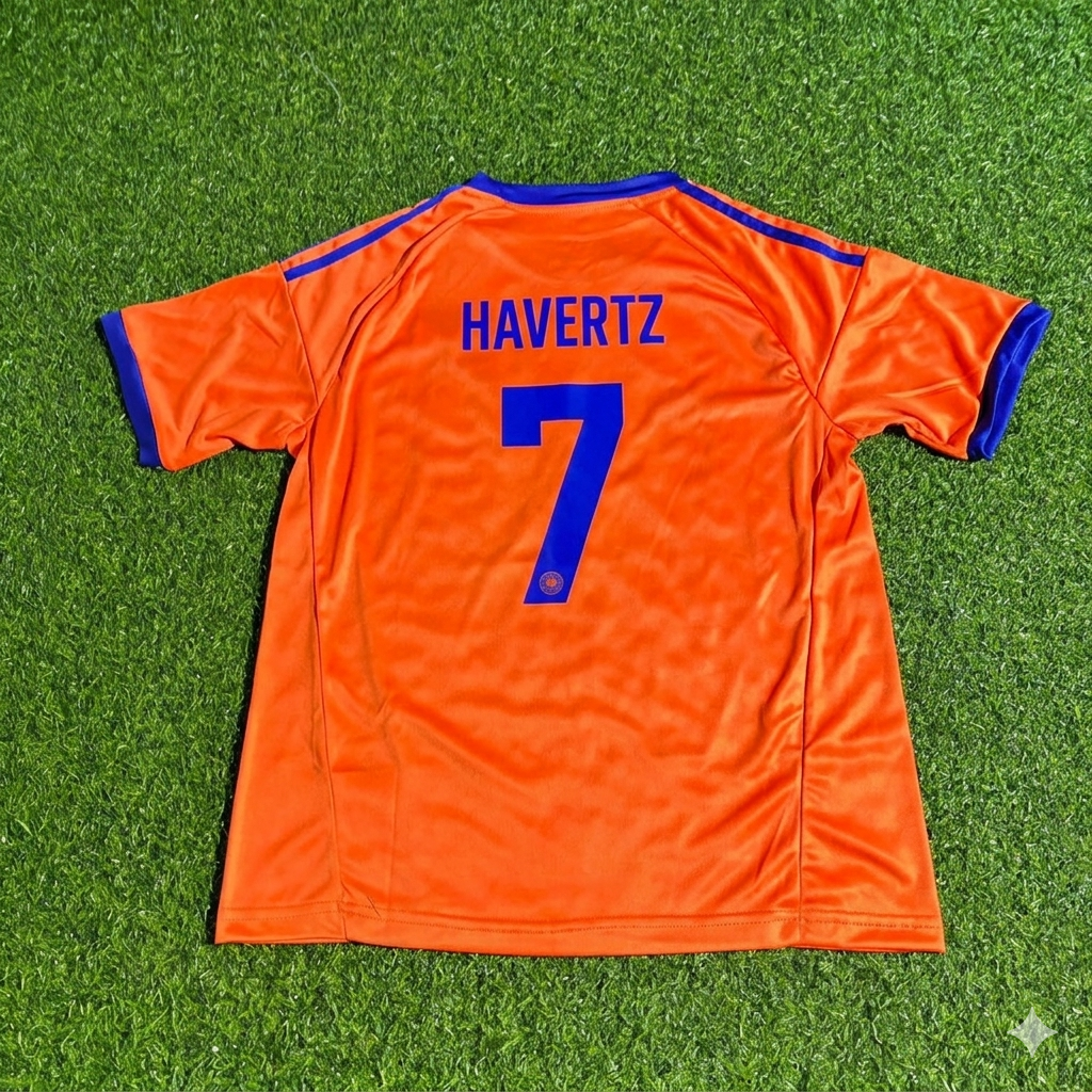 Kai Havertz #7 Germany 2026 Orange Football Jersey Kit