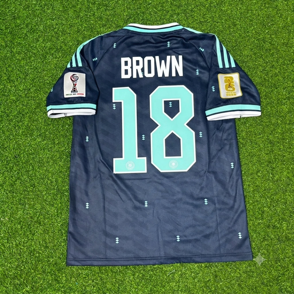 Nathaniel Brown #18 Germany 2026 World Cup Golden Patch Football Jersey