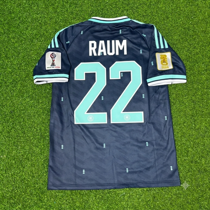 David Raum #22 Germany 2026 World Cup Golden Patch Football Jersey