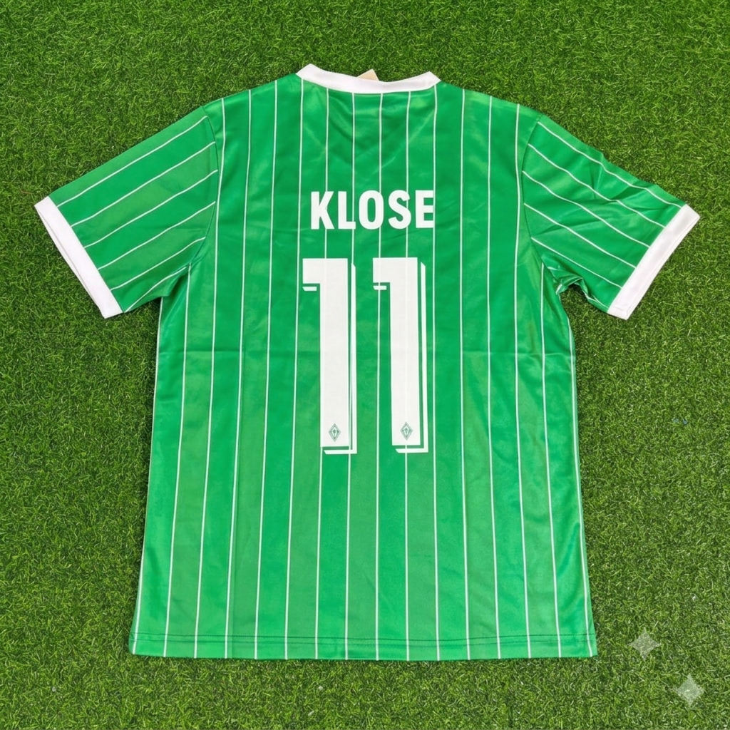 Miroslav Klose Werder Bremen Commemorative Heim Retro Fußballtrikot Jersey