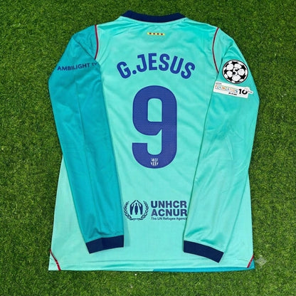 Gabriel Jesus #9 Barcelona 2027 Long Sleeve Football Jersey