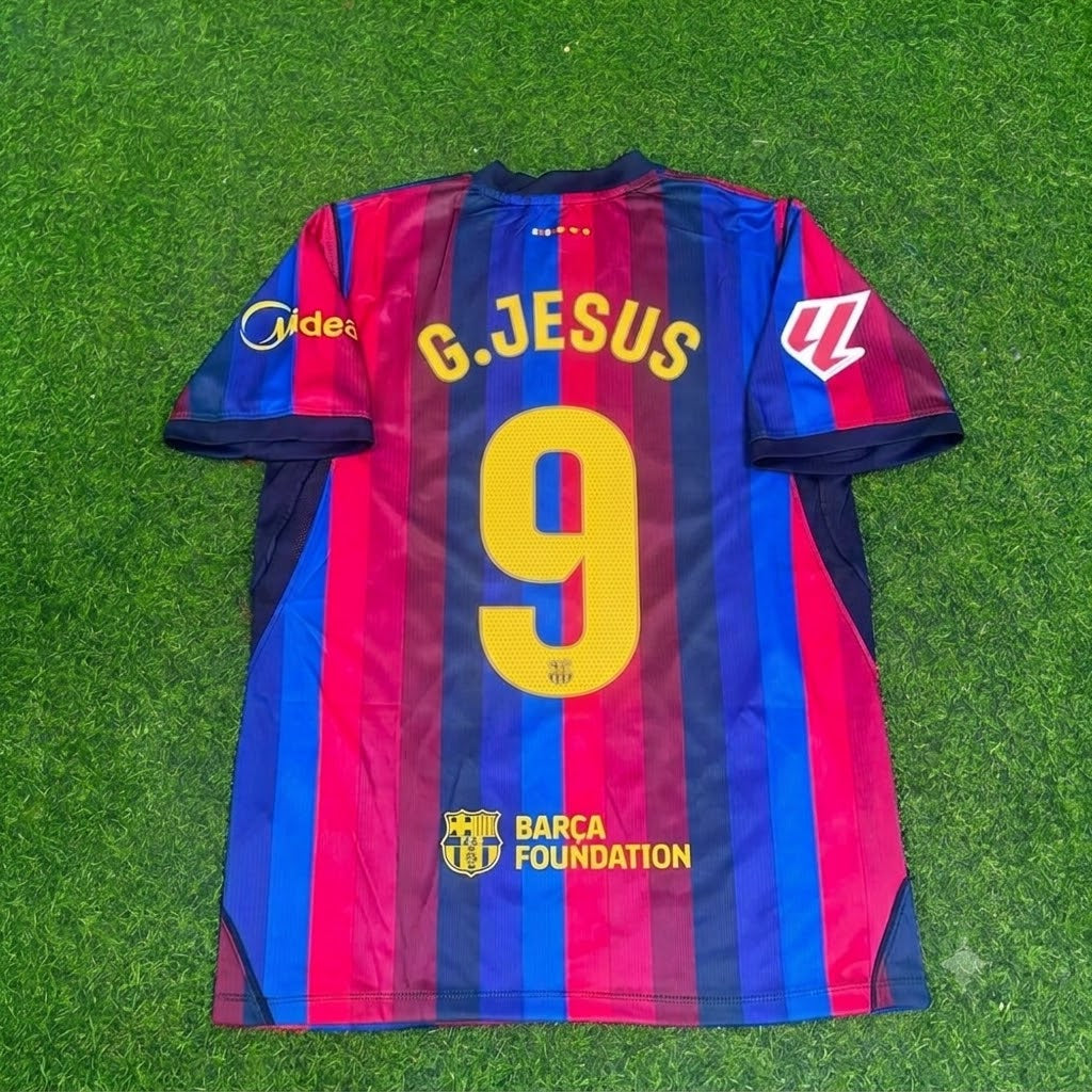 Gabriel Jesus #9 Barcelona 2027 Home Football Jersey