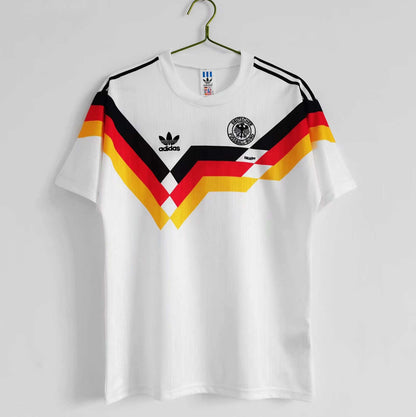 Saison 1990 Deutschland aweiß Germany 90 Retro Football Jersey Kit