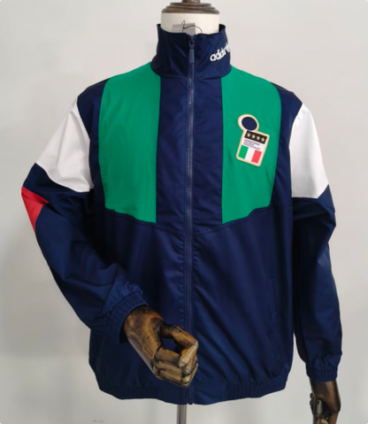 Italy World Cup 2026 Green Blue Windbreaker Jacket