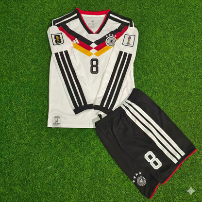 Germany 2026 Leon Goretzka #8 Kids Long Sleeve Home Soccer Kit Football Jersey