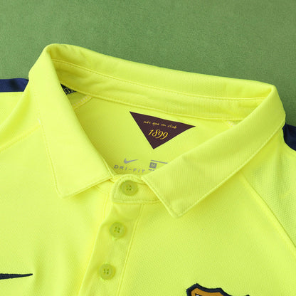 Xavi Barcelona 14/15 Retro Yellow Football Jersey