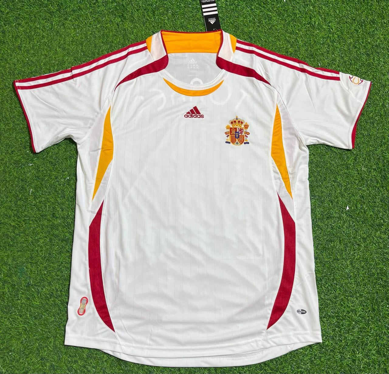 Spain World Cup 2006 White Retro Football Jersey