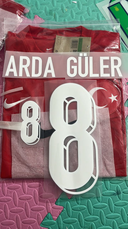 Arda Guler 2024 UEFA Turkey Formasi Football Jersey Kit