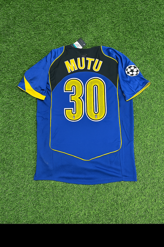 Juventus Adrian Mutu 2004-2005 Blue Retro Jersey Soccer Kit | Trikot | Maillot Soccer Kit