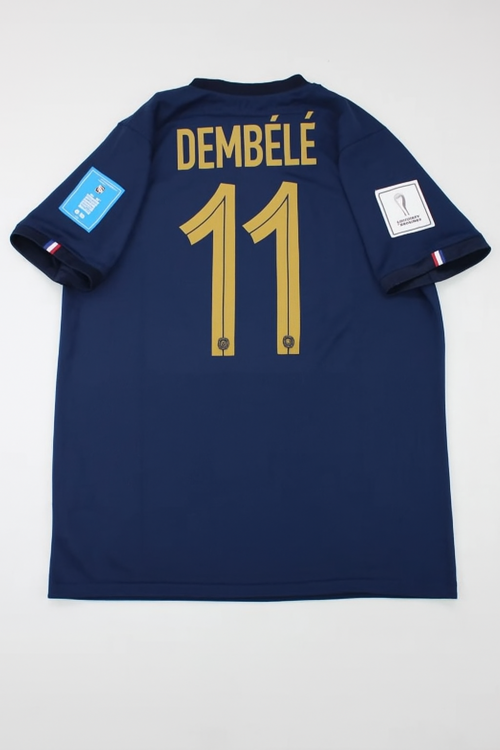 France World Cup 2022 Ousmane Dembélé Final Retro Football Jersey