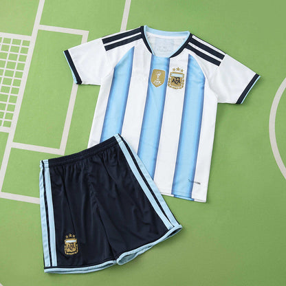 Argentina World Cup 2026 Home Kids Football Jersey