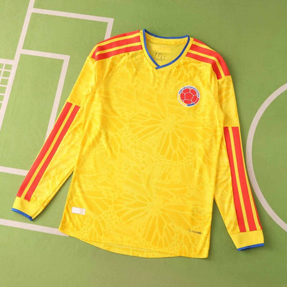 Colombia World Cup 2026 Home Long Sleeve Football Jersey