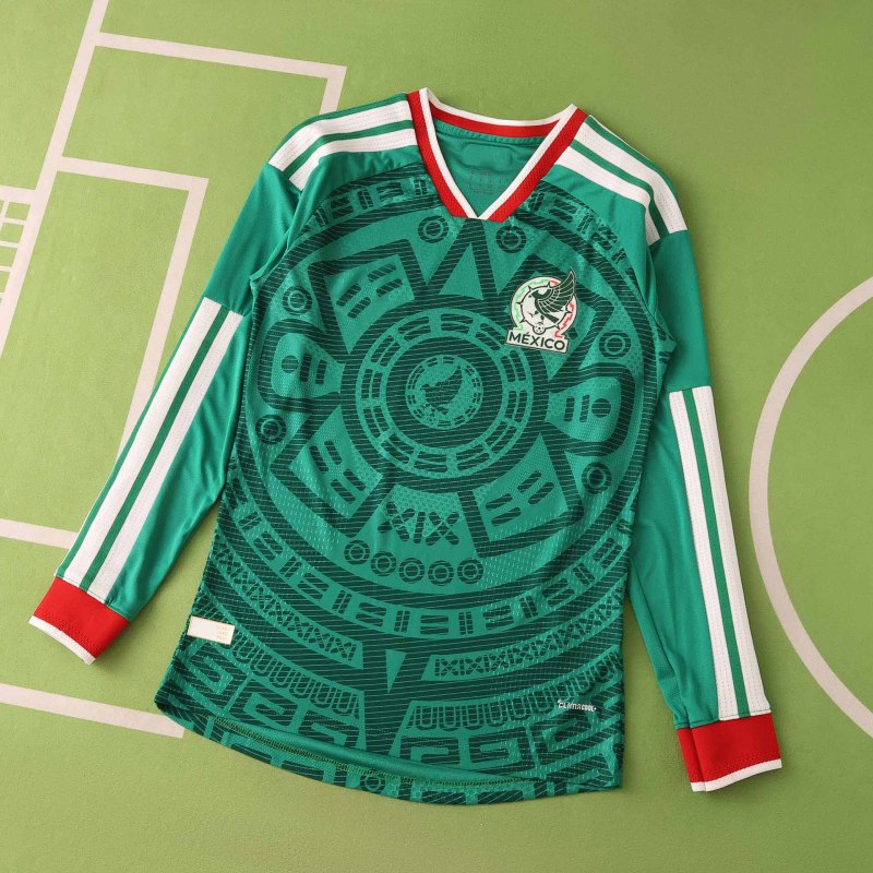 Mexico World Cup 2026 Home Long Sleeve Football Jersey