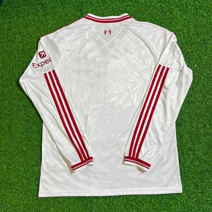Liverpool 2027 Long Sleeve Away White Football Jersey