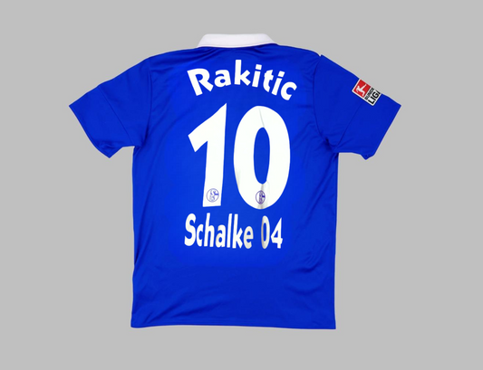 Ivan Rakitic Schalke 04 2011 2012 Retro Uefa Patch Football Jersey Trikot Maillot