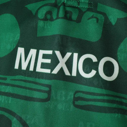Mexico 1998 Season Home Green Retro Football Jersey