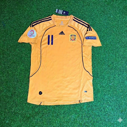 Spain EURO 2008 Joan Capdevila 11- Retro Football Jersey