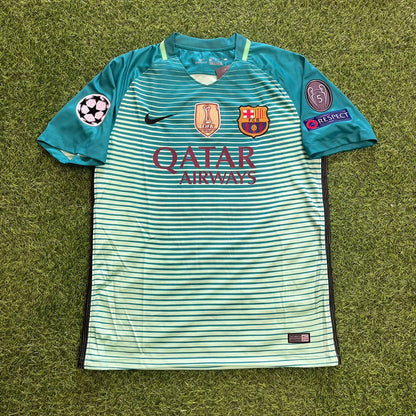 Barcelona Ivan Rakitić #4 2016/17 Away Retro Football Jersey