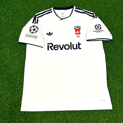 Jacobo Ramón #4 Como 2027 Away Champions League Patch Football Jersey