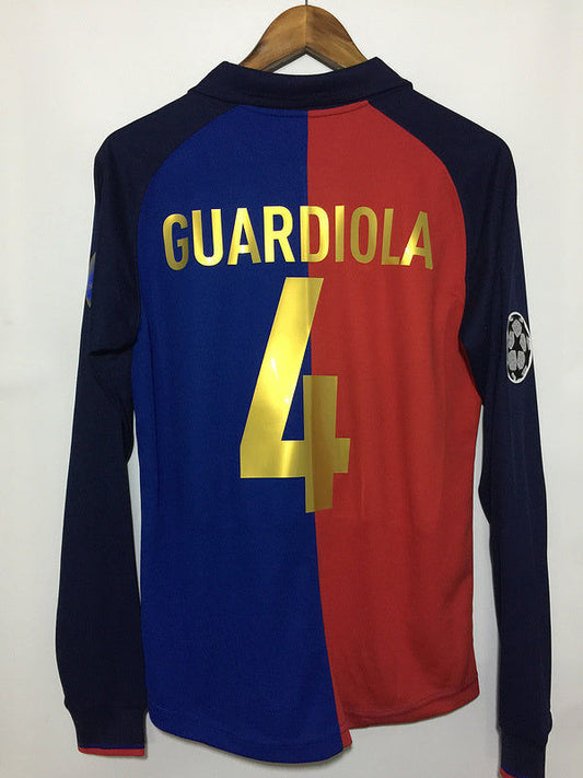 Josep Pep Guardiola Barcelona 1999 Season Retro Jersey Maillot Trikot Maglia