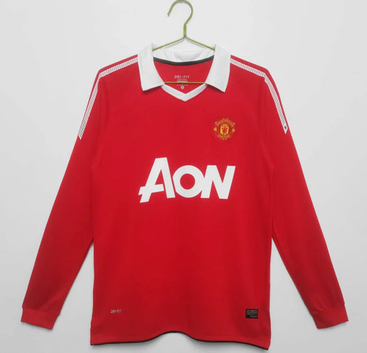 Manchester United 2010-2011 Long Sleeves Retro Jersey