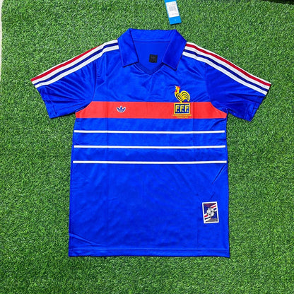 France World Cup 1982 Luis Fernández Retro Football Jersey Retro
