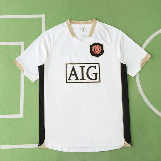 F.C Manchester United 06/07 Season Away White Retro Jersey Trikot Soccer Kit