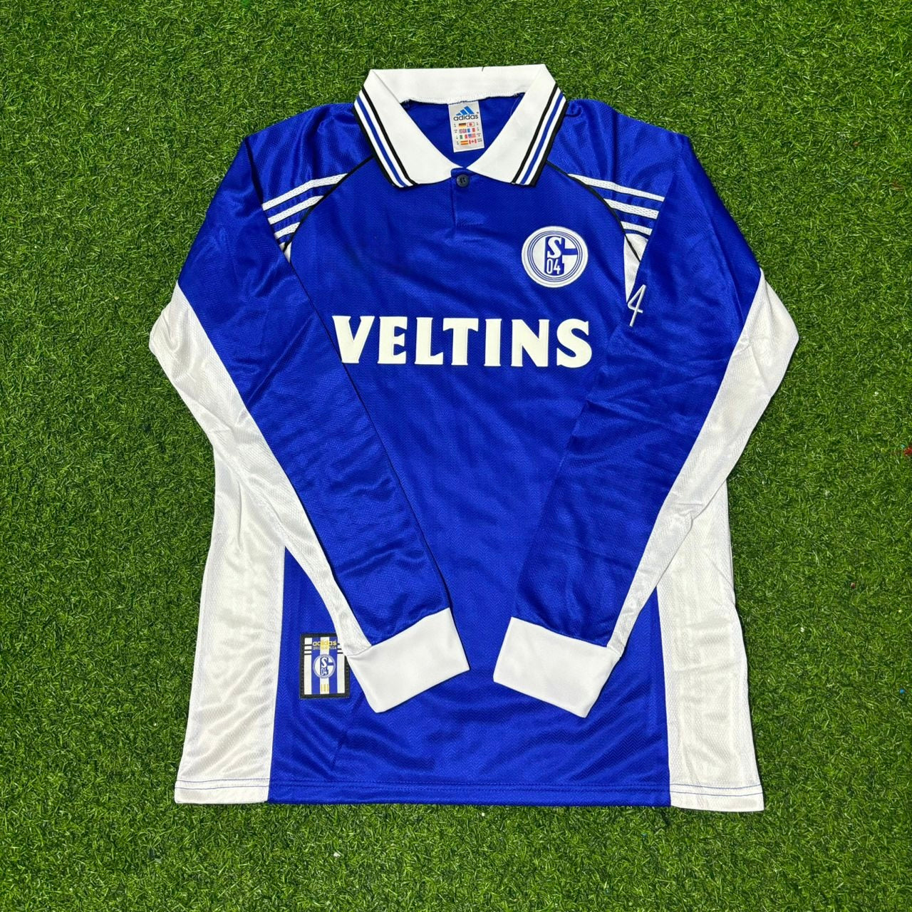 Schalke 04 1998-2000 Langarm Retro Fussballtrikot Jersey
