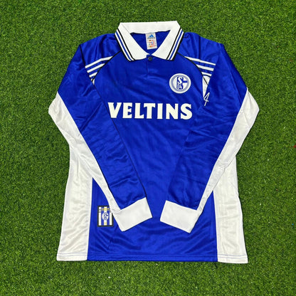 Schalke 04 1998-2000 Langarm Retro Fussballtrikot Jersey