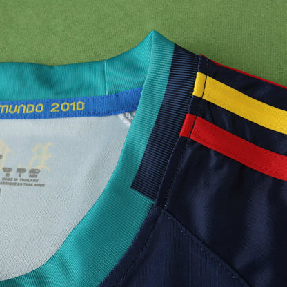 Spain World Cup 2010 Iker Casillas Final Retro Goalkeeper Football Jersey Soccer