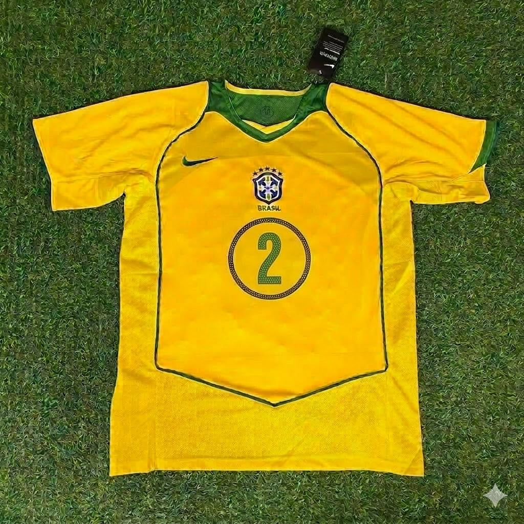 Dani Alves 2 Brazil Retro Football Jersey Kit