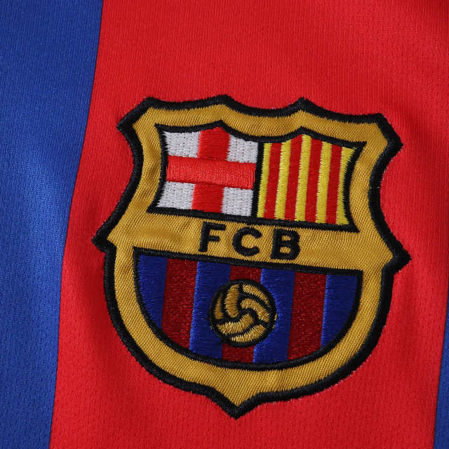Barcelona 2004 Season Home Retro Football Jersey