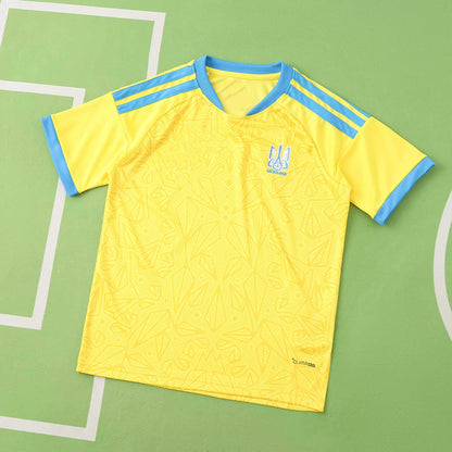 Ukraine World Cup 2026 Kids Football Jersey Kit