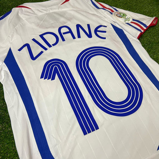Zinedine Zidane France 2006 World Cup Final White Retro Kit – | Trikot | Maillot