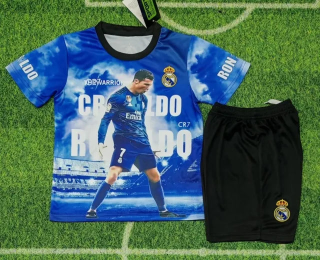 #cr7 Cristiano Ronaldo Siuu Special Kids Jersey KinderTrikot Maillot Enfant Soccer Kit