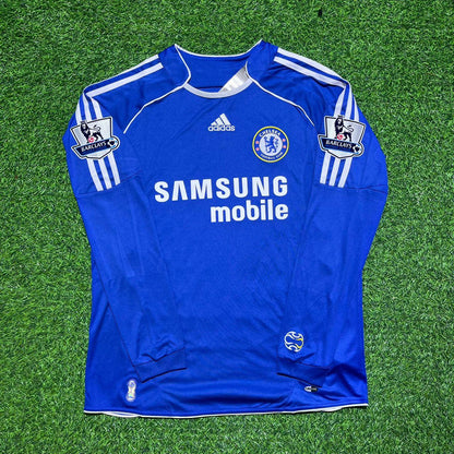 Nicolas Anelka #39 Chelsea 2006-2008 Long Sleeve EPL Patch Football Jersey Kit
