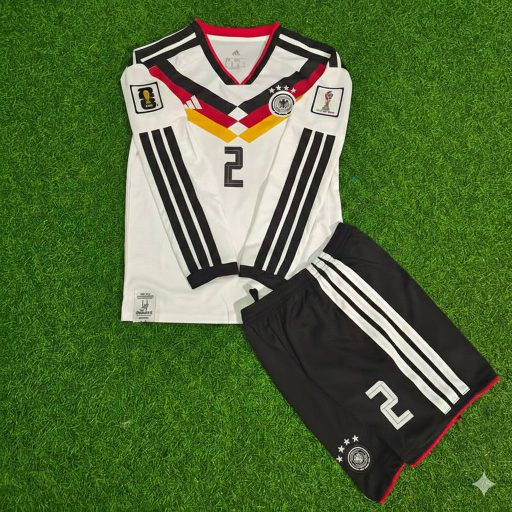 Germany 2026 Malick Thiaw #2 Kids Long Sleeve Home Soccer Kit Football Jersey
