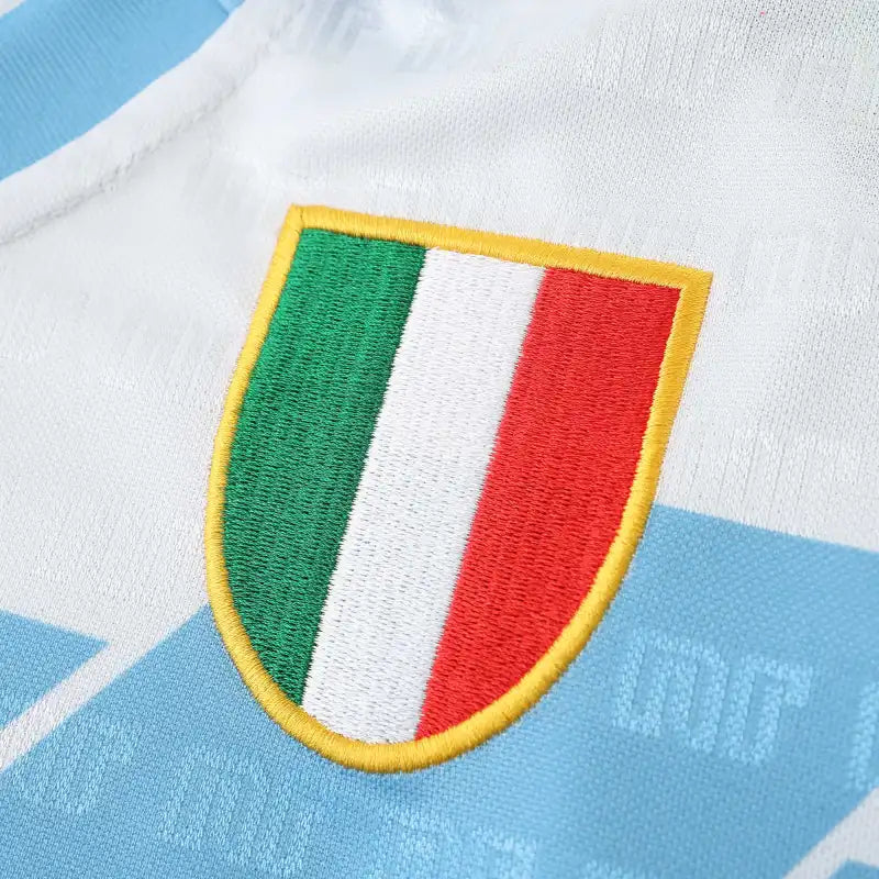 S.S.C 91/93 Season Napoli Away White Retro Jersey Trikot Soccer Kit
