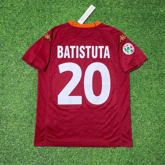 Gabriel Batistuta #20 2000-2001 Home Retro Football Jersey Paradise Edition
