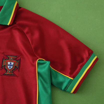 Portugal 1998 Season Home Kids Retro Football Jersey