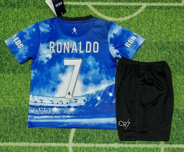 #cr7 Cristiano Ronaldo Siuu Special Kids Jersey KinderTrikot Maillot Enfant Soccer Kit