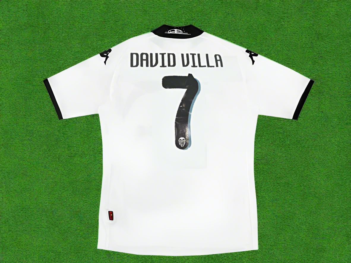 Valencia David Villa 2009 2010 Retro Jersey Camiseta Soccer Kit