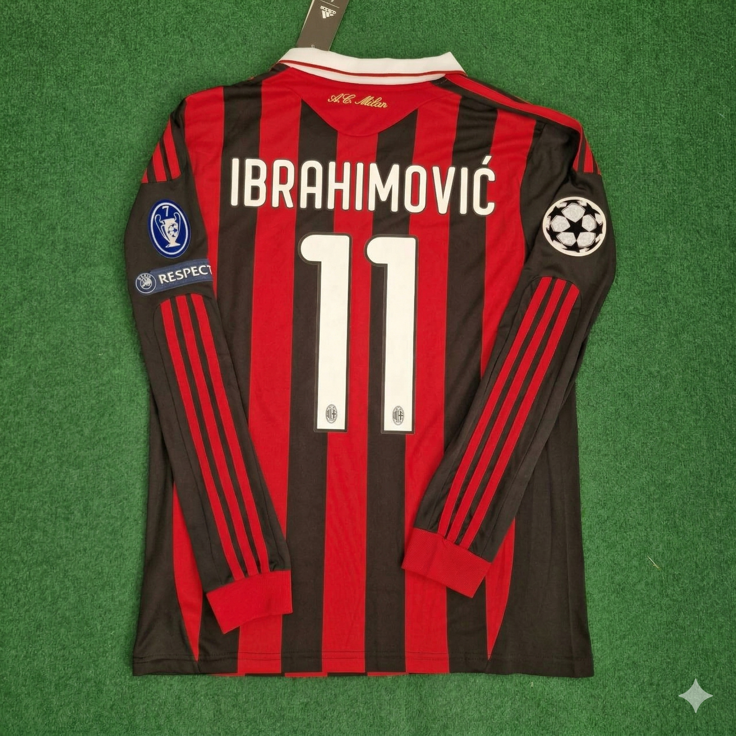 Zlatan Ibrahımovic Milan 2009 2011 Retro Long Sleeve Football Jersey