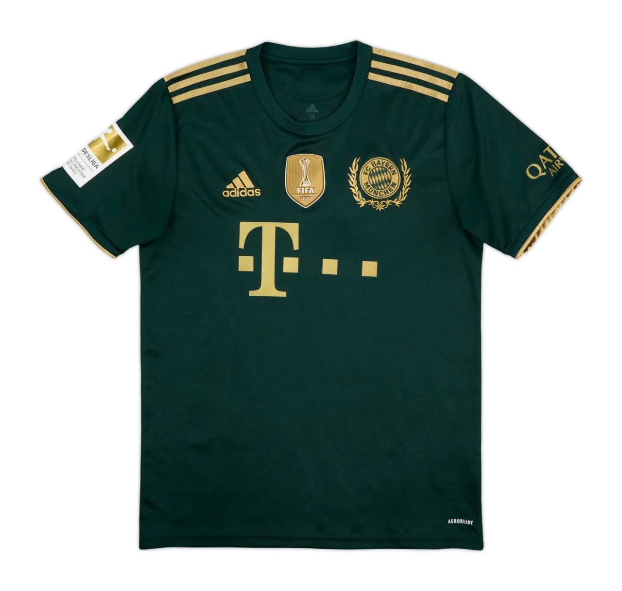 Alphonso Davies Bayern Munich 2021-2022 Oktoberfest Green Special Edition Football Jersey Kit