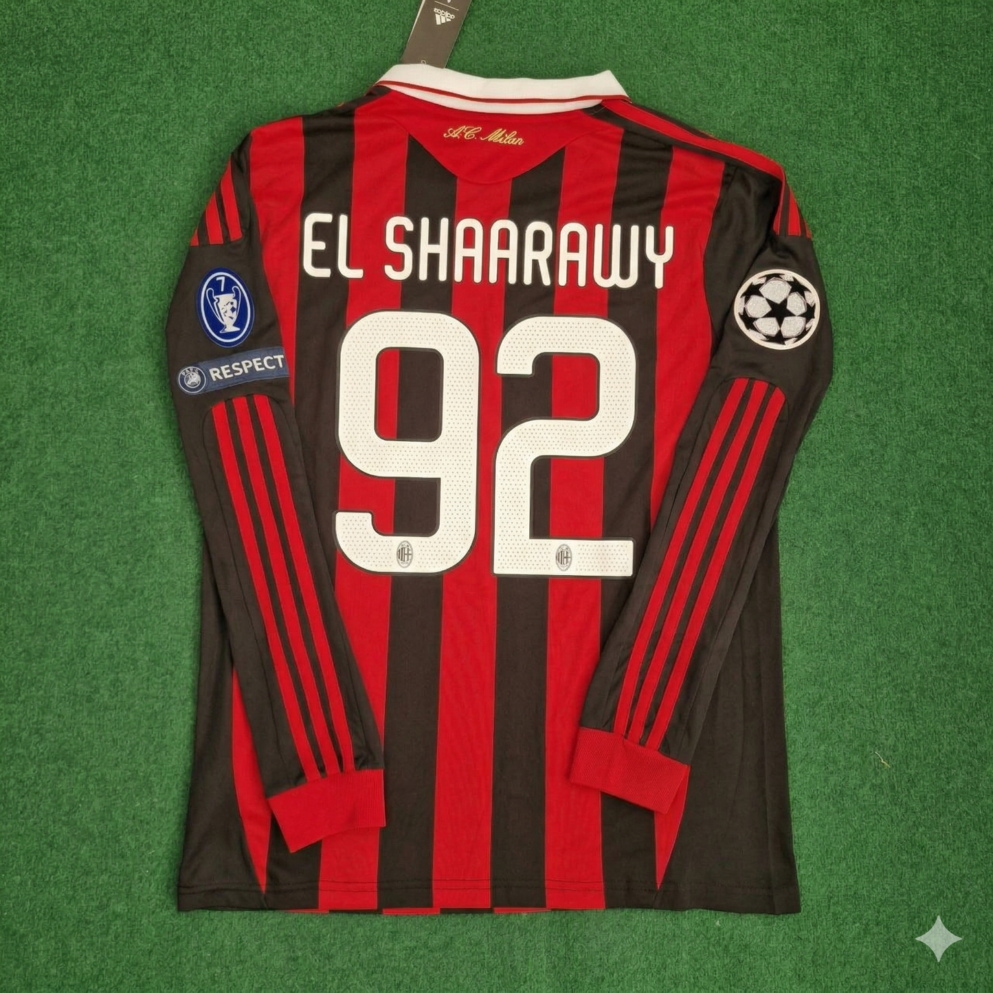 Stephen El Shaarawy Milan 2009 2011 Retro Long Sleeve Football Jersey